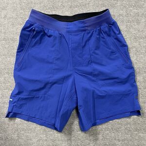 Lululemon LTT Shirts License To Train Linerless Shorts Blue Small